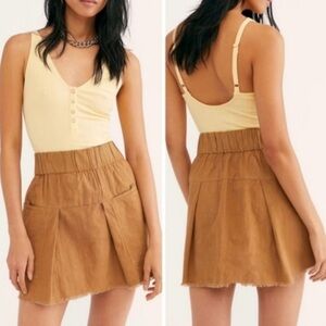Free people Mariposa cargo style mini skirt